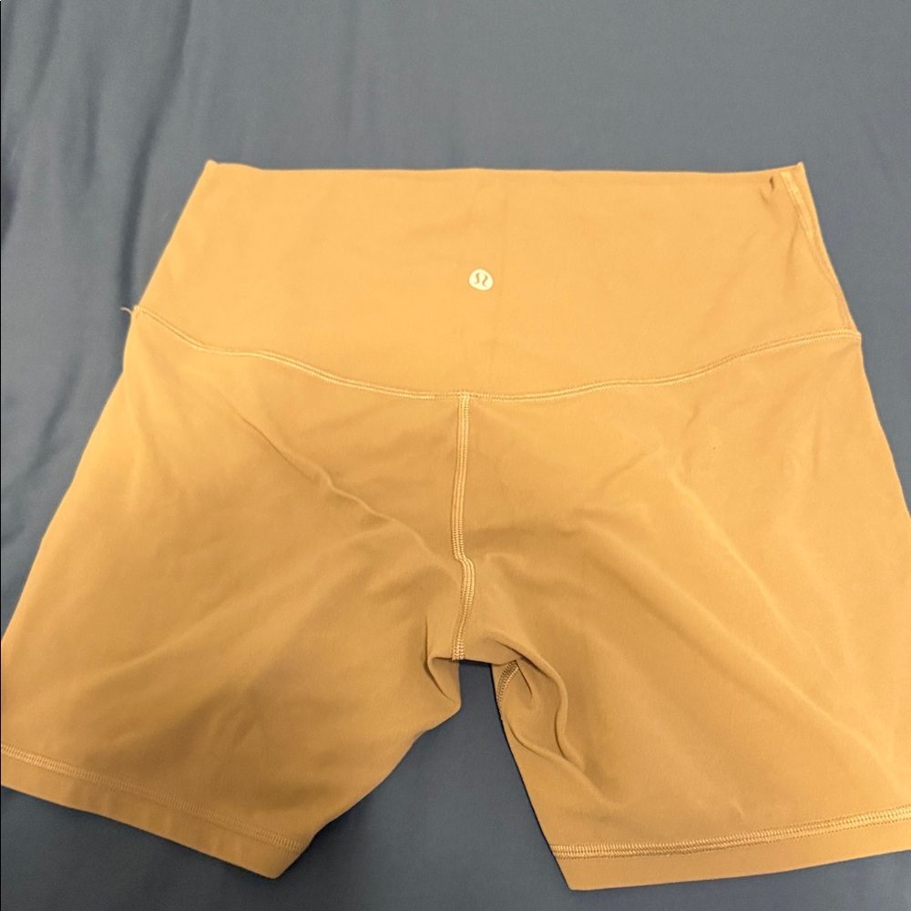Taupe Lululemon Align HR short 6”